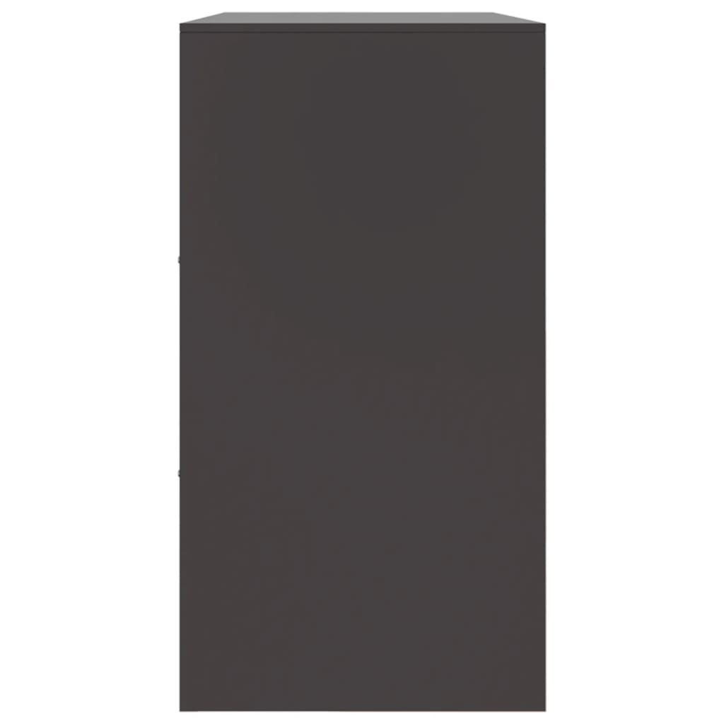 vidaXL Ντουλάπι Μαύρο 99x39x73 εκ. από Ατσάλι