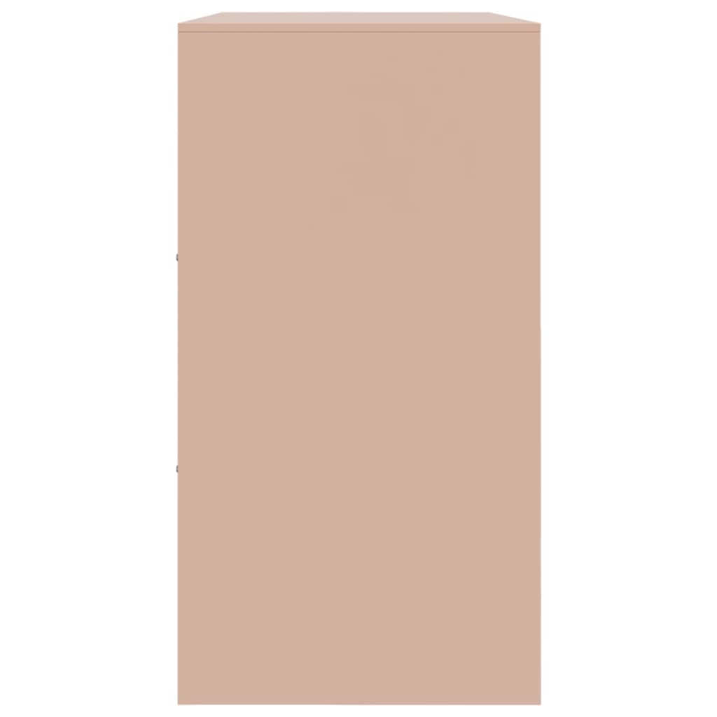 vidaXL Ντουλάπι Ροζ 99x39x73 εκ. από Ατσάλι