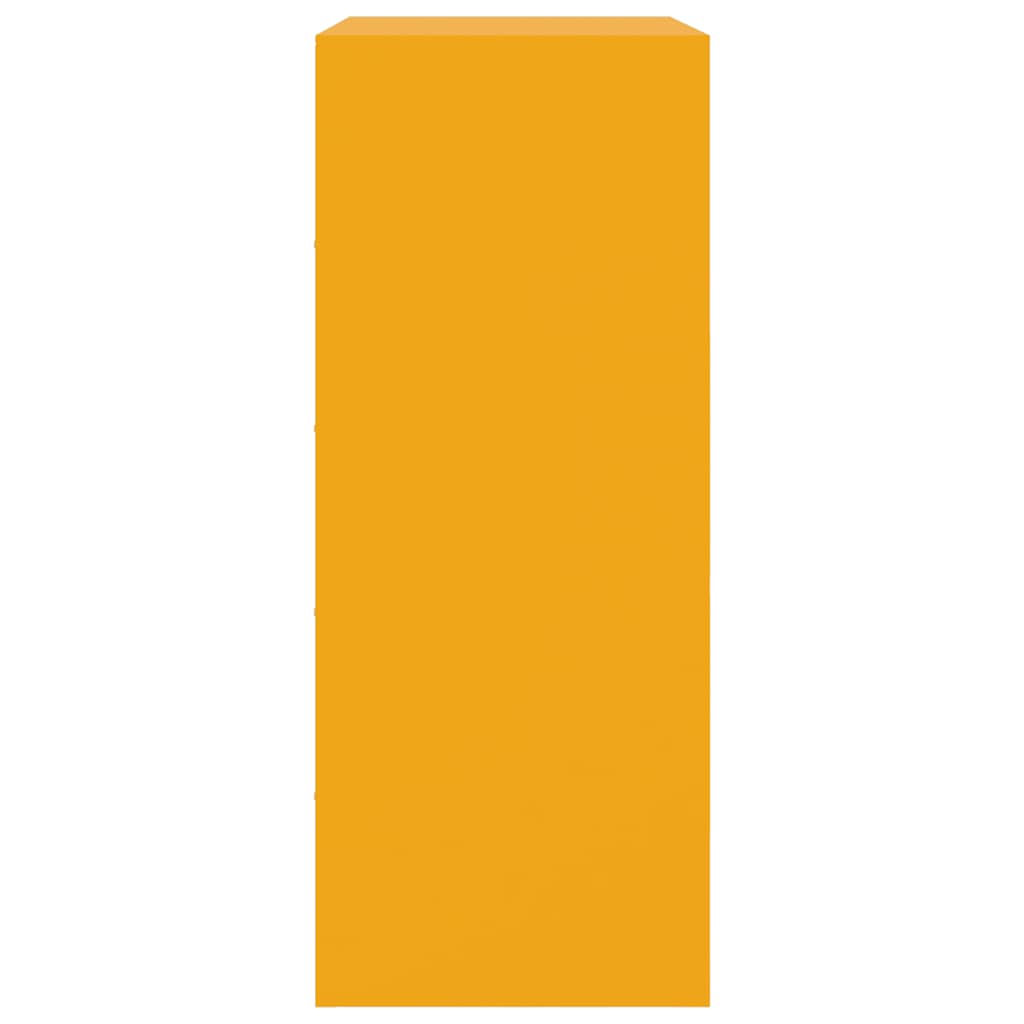 vidaXL Ραφιέρα Μουσταρδί 67x39x95 εκ. από Ατσάλι