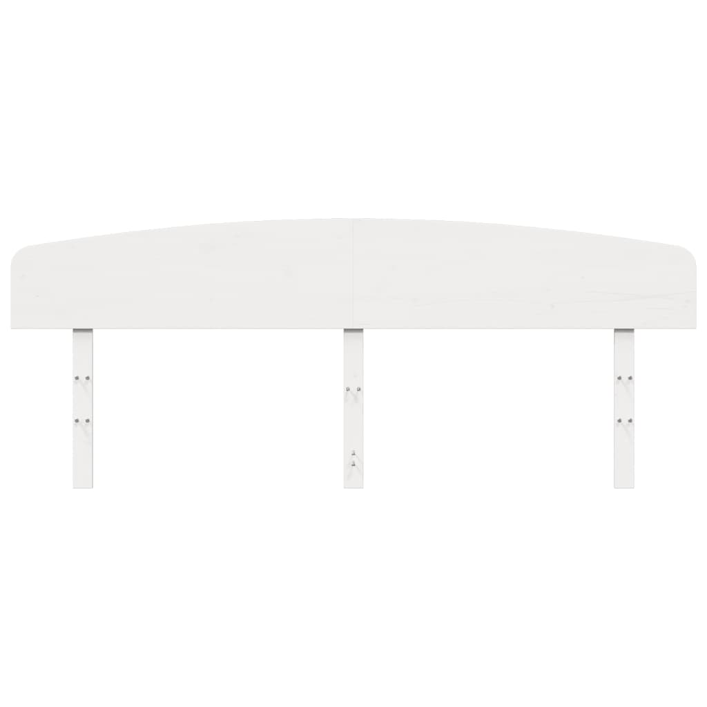 vidaXL Κεφαλάρι Λευκό 180 εκ. από Μασίφ Ξύλο Πεύκου