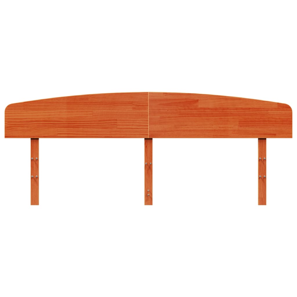 vidaXL Κεφαλάρι Καφέ Κεριού 180 εκ. από Μασίφ Ξύλο Πεύκου