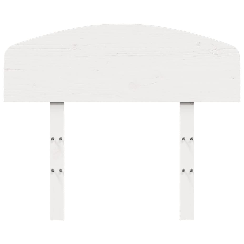 vidaXL Κεφαλάρι Λευκό 75 εκ. από Μασίφ Ξύλο Πεύκου