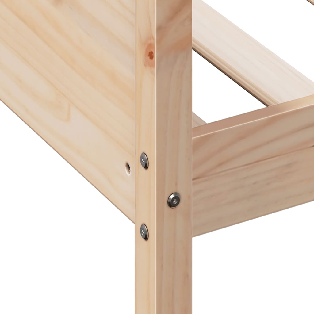 vidaXL Καναπές Κρεβάτι Χωρίς Στρώμα 90x200 εκ. Μασίφ Ξύλο Πεύκου