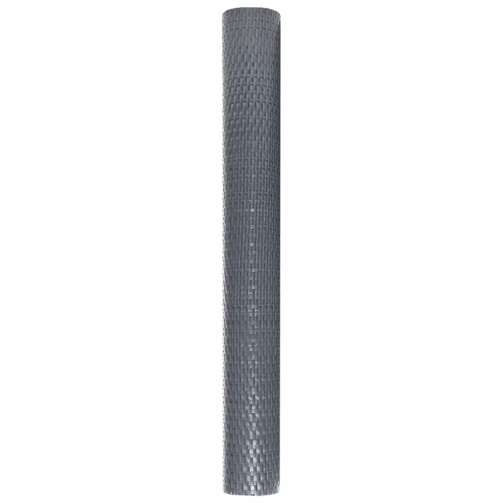 vidaXL Διαχωριστικό Βεράντας Ανθρακί 600 x 90 εκ. από Συνθετικό Ρατάν