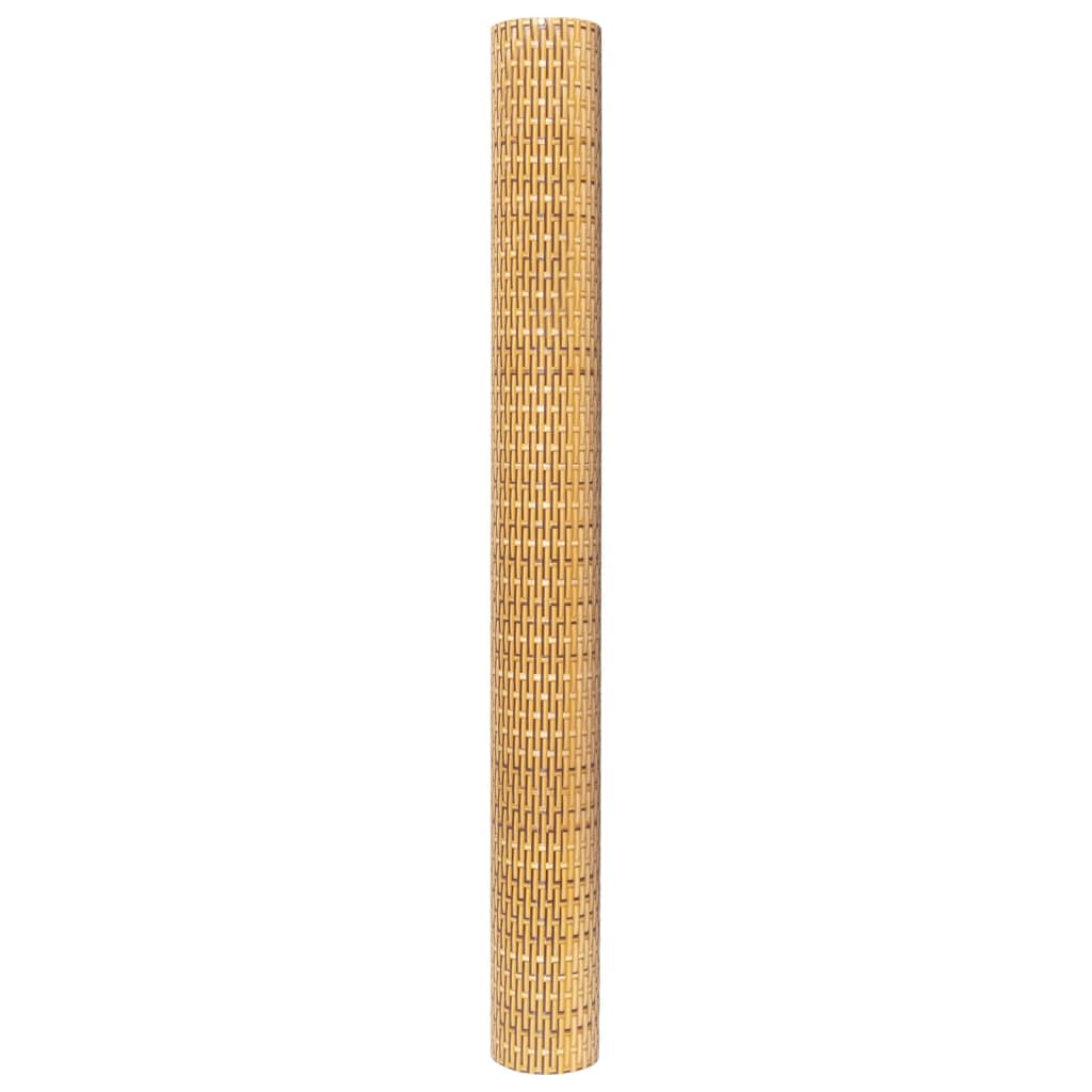 vidaXL Διαχωριστικό Βεράντας Ανοιχτό Καφέ 300x80 εκ. Συνθετικό Ρατάν