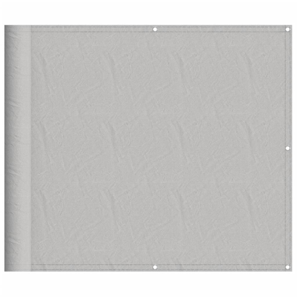 vidaXL Διαχωριστικό Βεράντας Αν. Γκρι 90x500εκ 100% Πολ. Ύφασμα Oxford