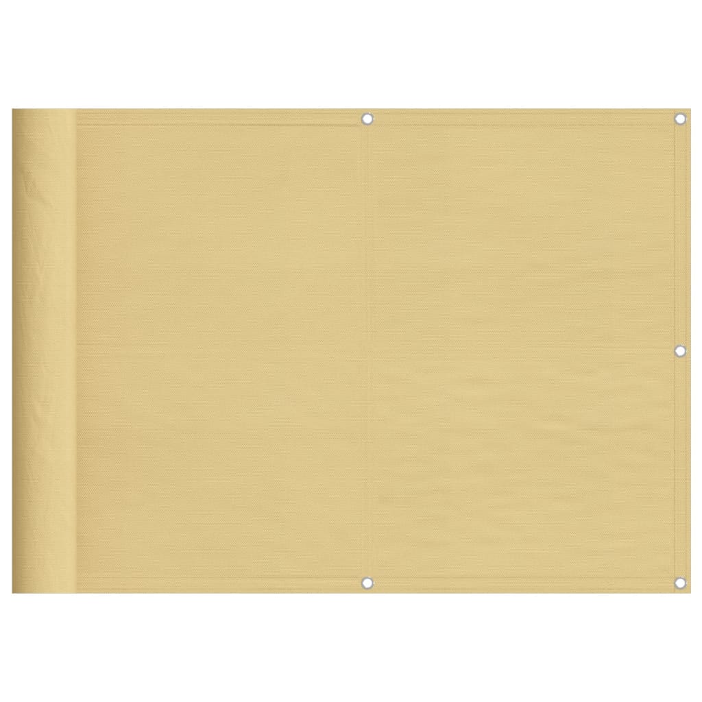 vidaXL Διαχωριστικό Βεράντας Άμμου 75x1000εκ 100% Πολ. Ύφασμα Oxford