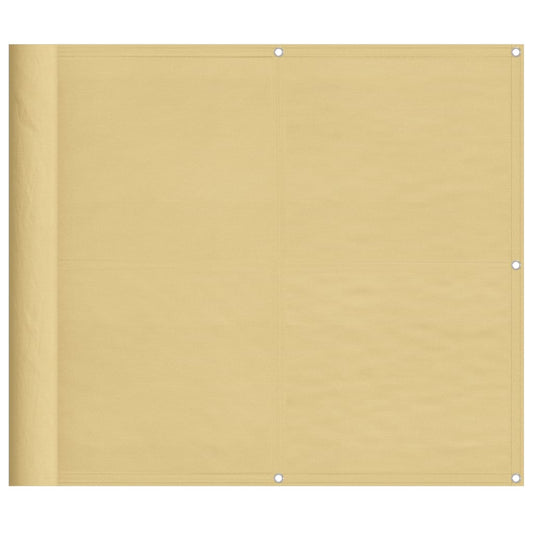 vidaXL Διαχωριστικό Βεράντας Άμμου 90x500εκ 100% Πολ. Ύφασμα Oxford