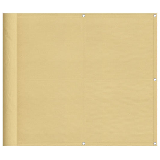 vidaXL Διαχωριστικό Βεράντας Άμμου 90x600εκ 100% Πολ. Ύφασμα Oxford
