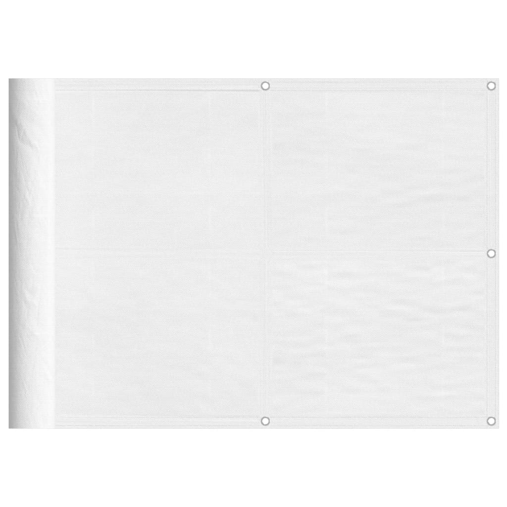 vidaXL Διαχωριστικό Βεράντας Λευκό 75x700εκ 100% Πολ. Ύφασμα Oxford