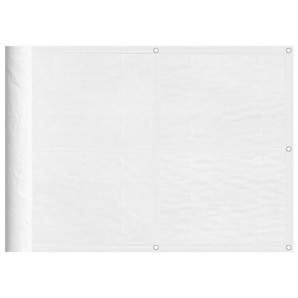 vidaXL Διαχωριστικό Βεράντας Λευκό 75x800εκ 100% Πολ. Ύφασμα Oxford