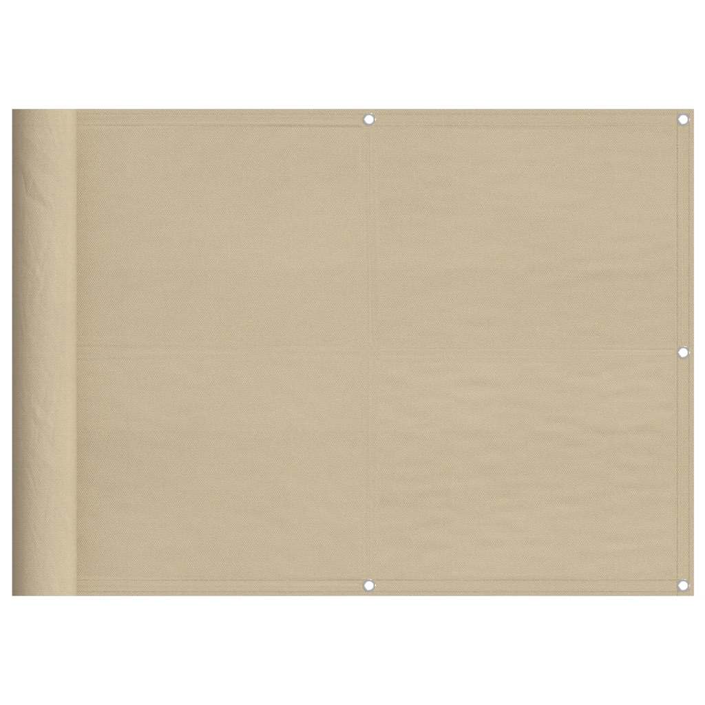 vidaXL Διαχωριστικό Βεράντας Μπεζ 75x700εκ 100% Πολ. Ύφασμα Oxford