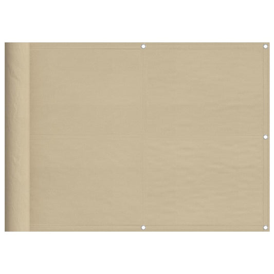 vidaXL Διαχωριστικό Βεράντας Μπεζ 75x800εκ 100% Πολ. Ύφασμα Oxford
