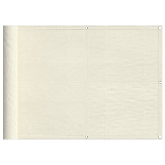 vidaXL Διαχωριστικό Βεράντας Κρεμ 75x1000εκ 100% Πολ. Ύφασμα Oxford