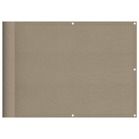 vidaXL Διαχωριστικό Βεράντας Taupe 75x700εκ 100% Πολ. Ύφασμα Oxford