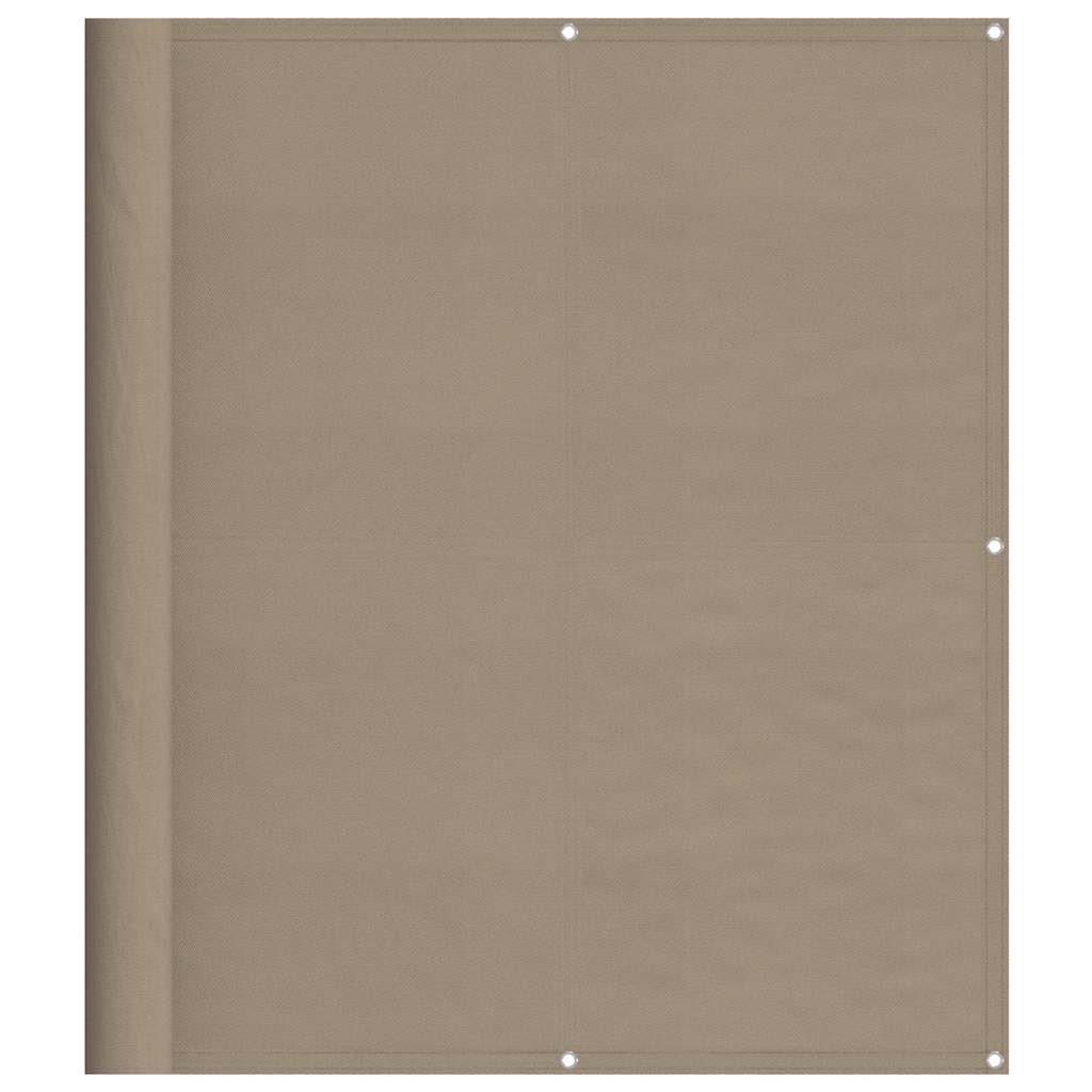 vidaXL Διαχωριστικό Βεράντας Taupe 120x700εκ 100% Πολ. Ύφασμα Oxford