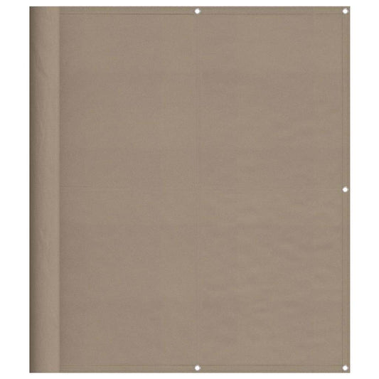 vidaXL Διαχωριστικό Βεράντας Taupe 120x800εκ 100% Πολ. Ύφασμα Oxford