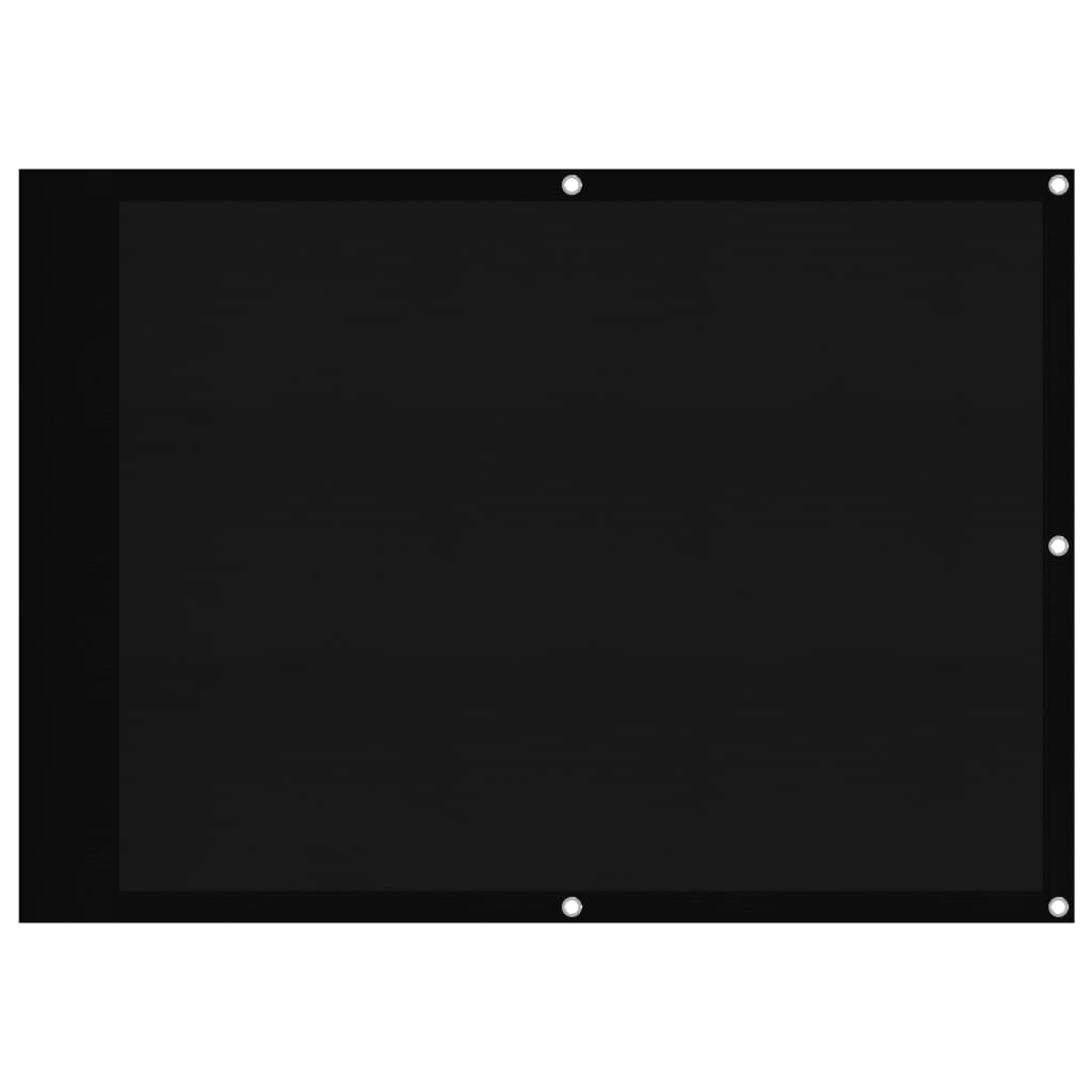 vidaXL Διαχωριστικό Βεράντας Μαύρο 75x800εκ 100% Πολ. Ύφασμα Oxford