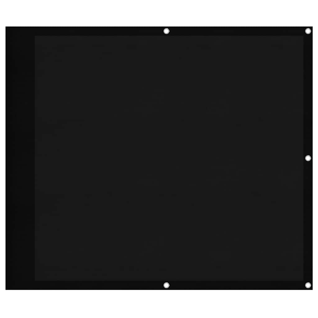 vidaXL Διαχωριστικό Βεράντας Μαύρο 90x700εκ 100% Πολ. Ύφασμα Oxford