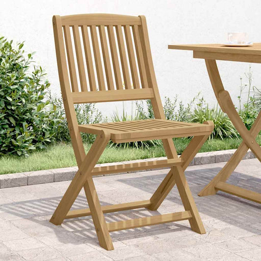 vidaXL Καρέκλες Κήπου Πτυσσόμενες 2 τεμ 44x50x88 εκ. Μασίφ Ακακία