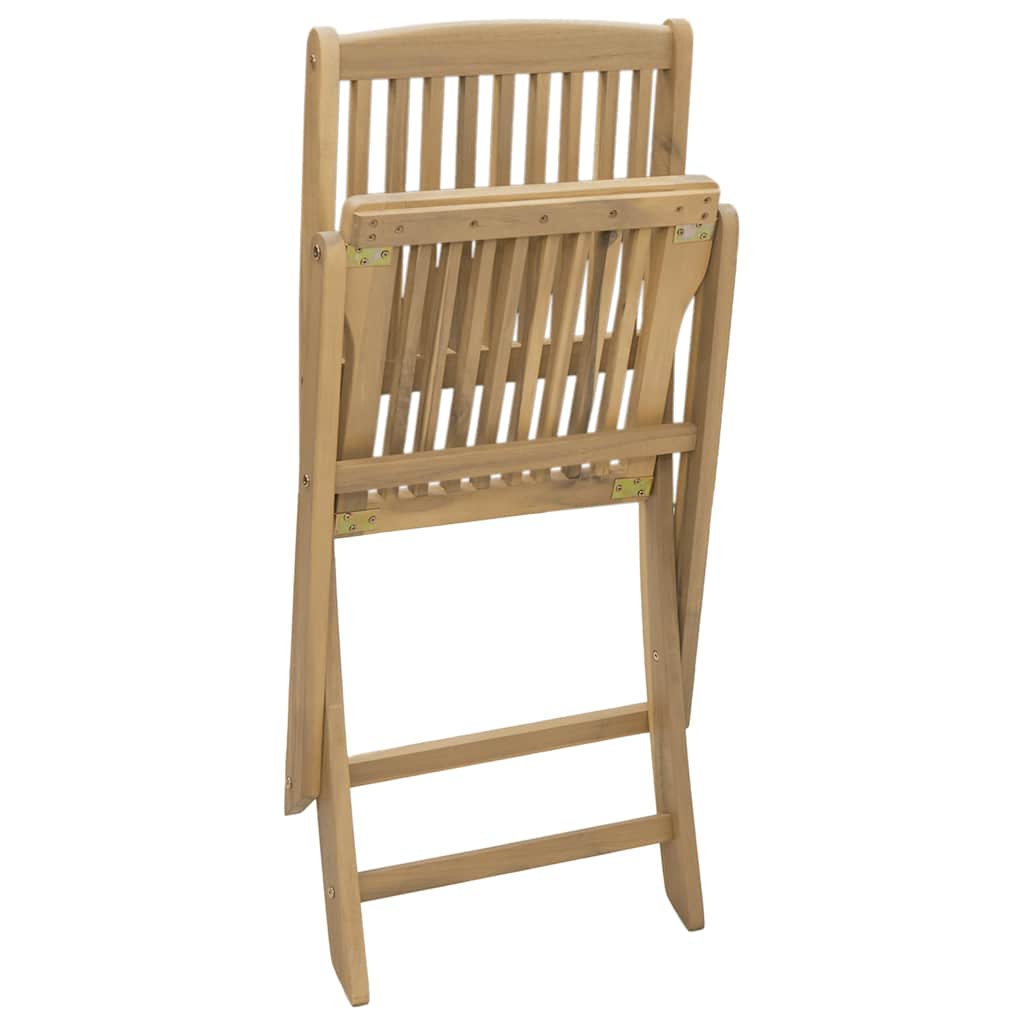 vidaXL Καρέκλες Κήπου Πτυσσόμενες 4 τεμ. 44x50x88 εκ. Μασίφ Ακακία
