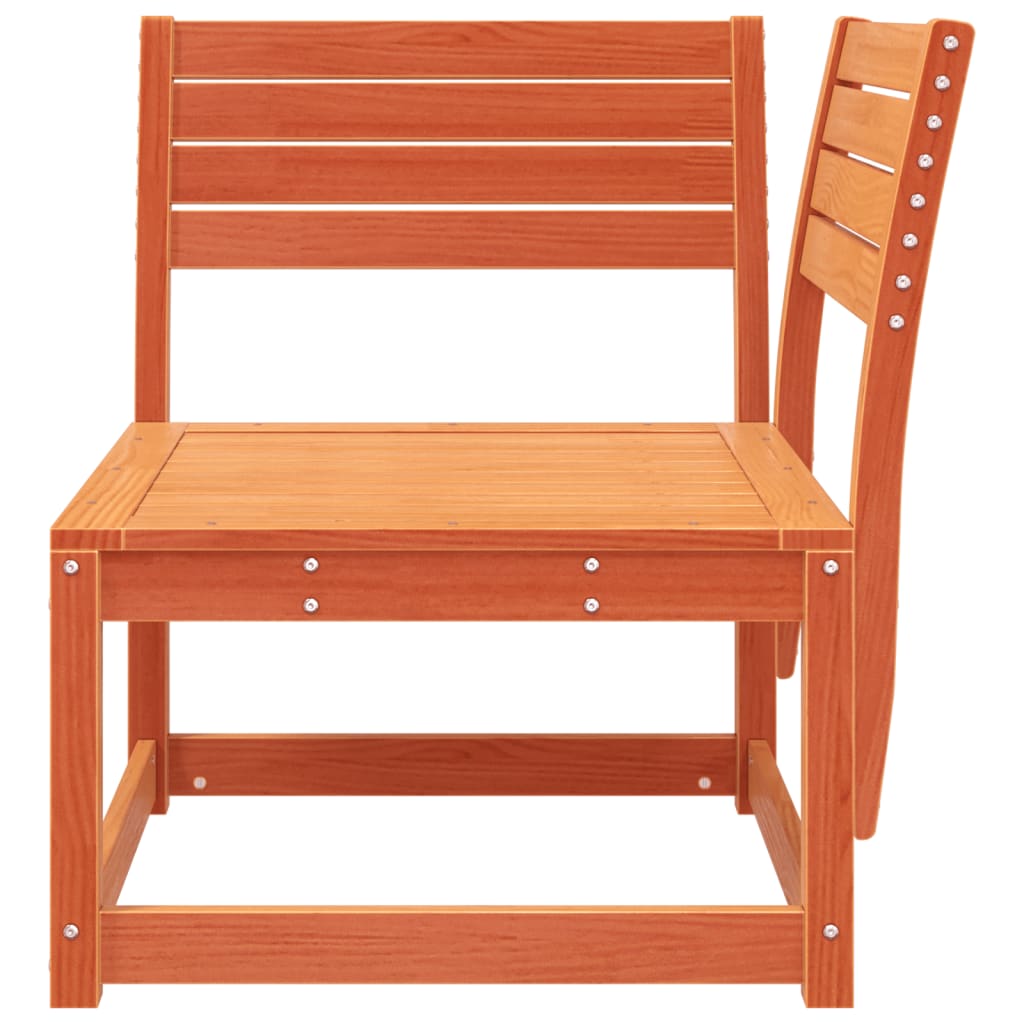 vidaXL Καναπές Κήπου Γωνιακός Καφέ 73x73x78 εκ. από Μασίφ Ξύλο Πεύκου