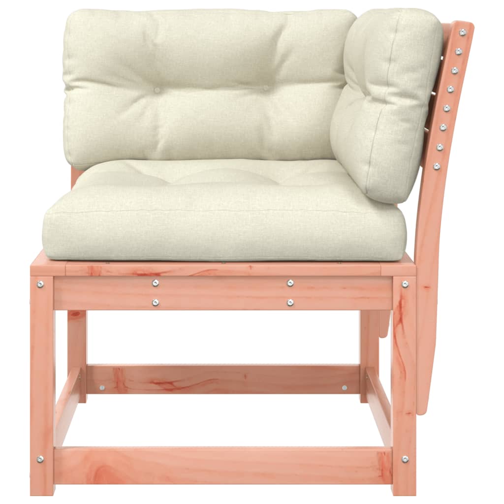 vidaXL Καναπές Κήπου Γωνιακός 73x73x78εκ. Μασίφ Ψευδοτσούγκα Μαξιλάρια