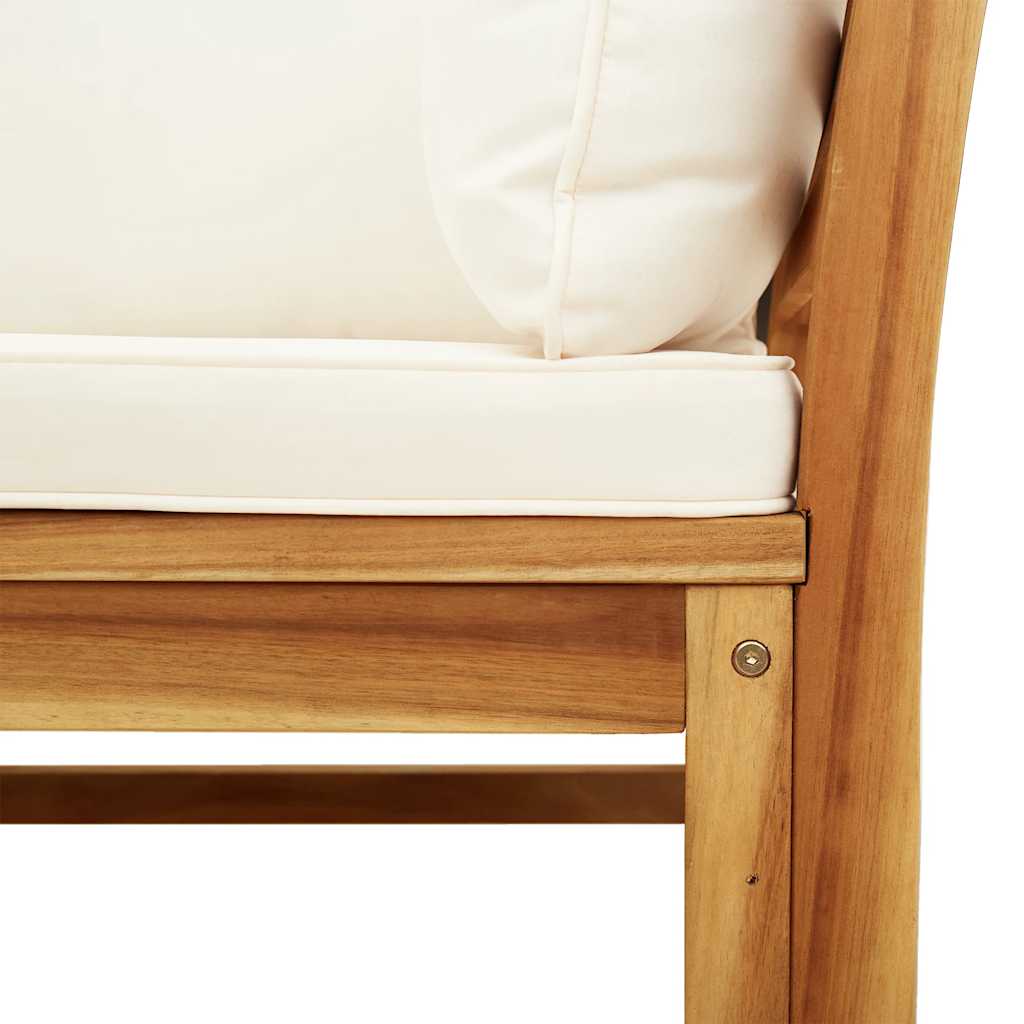 vidaXL Σαλόνι Κήπου 5 Τεμαχίων από Μασίφ Ξύλο Ακακίας με Μαξιλάρια