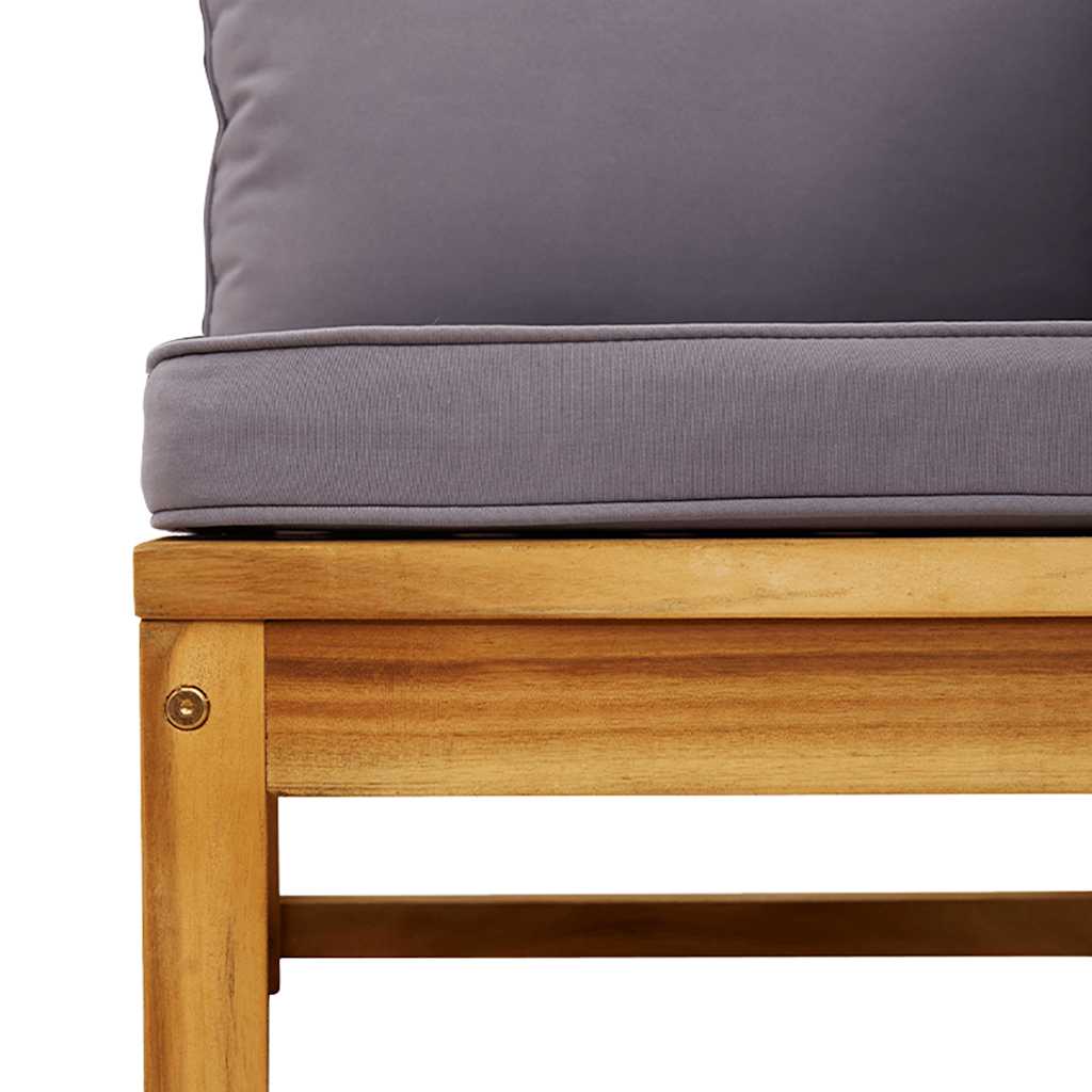 vidaXL Σαλόνι Κήπου Σετ 6 Τεμαχίων από Μασίφ Ξύλο Ακακίας με Μαξιλάρια