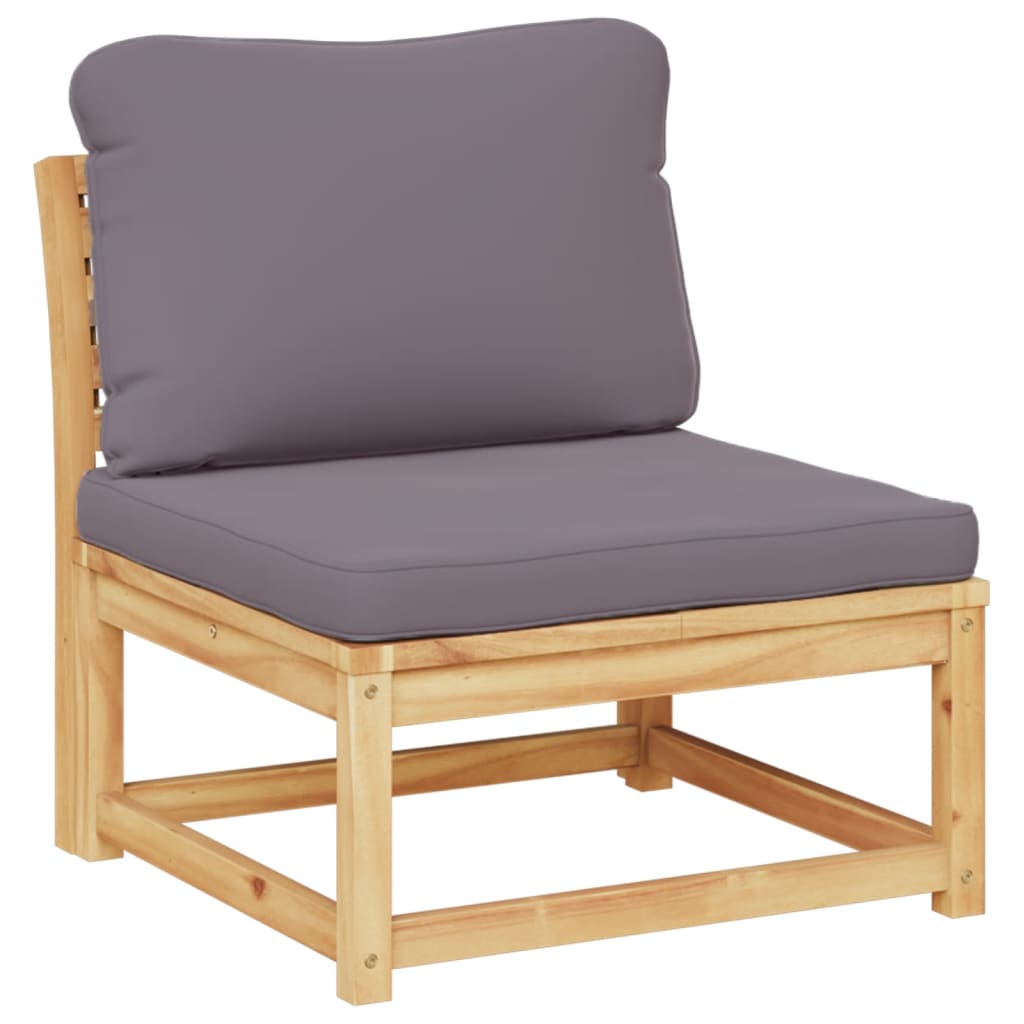 vidaXL Σαλόνι Κήπου 4 Τεμαχίων από Μασίφ Ξύλο Ακακίας με Μαξιλάρια