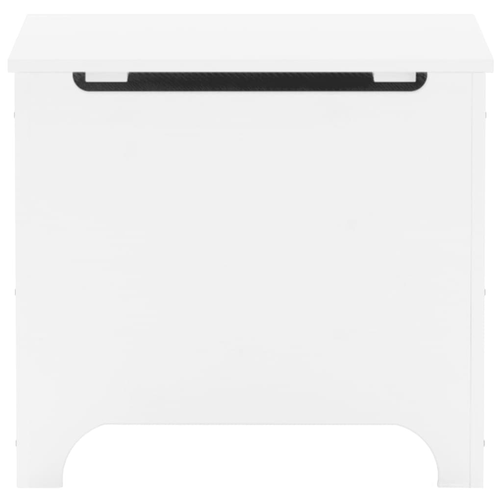 vidaXL Κουτί Αποθήκευσης με Καπάκι RANA Λευκό 60x49x54εκ. Μασίφ Πεύκο