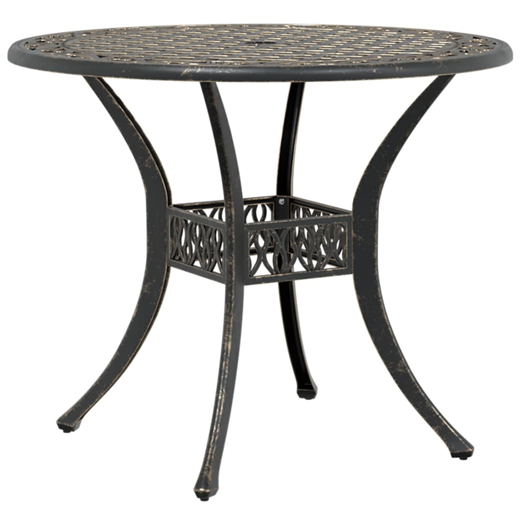 vidaXL Σετ Τραπεζαρίας Κήπου 5 Τεμαχίων Μπρονζέ από Χυτό Αλουμίνιο
