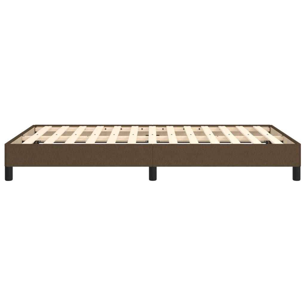 vidaXL Πλαίσιο Κρεβατιού χωρίς στρώμα Σκούρο Καφέ 120x190εκ Υφασμάτινο