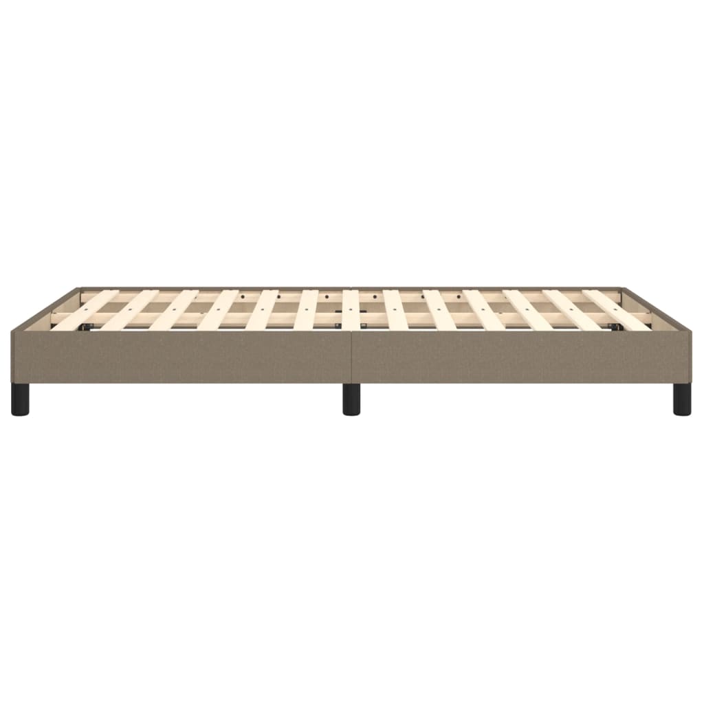 vidaXL Πλαίσιο Κρεβατιού χωρίς στρώμα Taupe 120x190 εκ. Υφασμάτινο