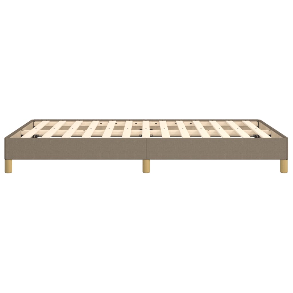 vidaXL Πλαίσιο Κρεβατιού χωρίς στρώμα Taupe 120x190 εκ. Υφασμάτινο