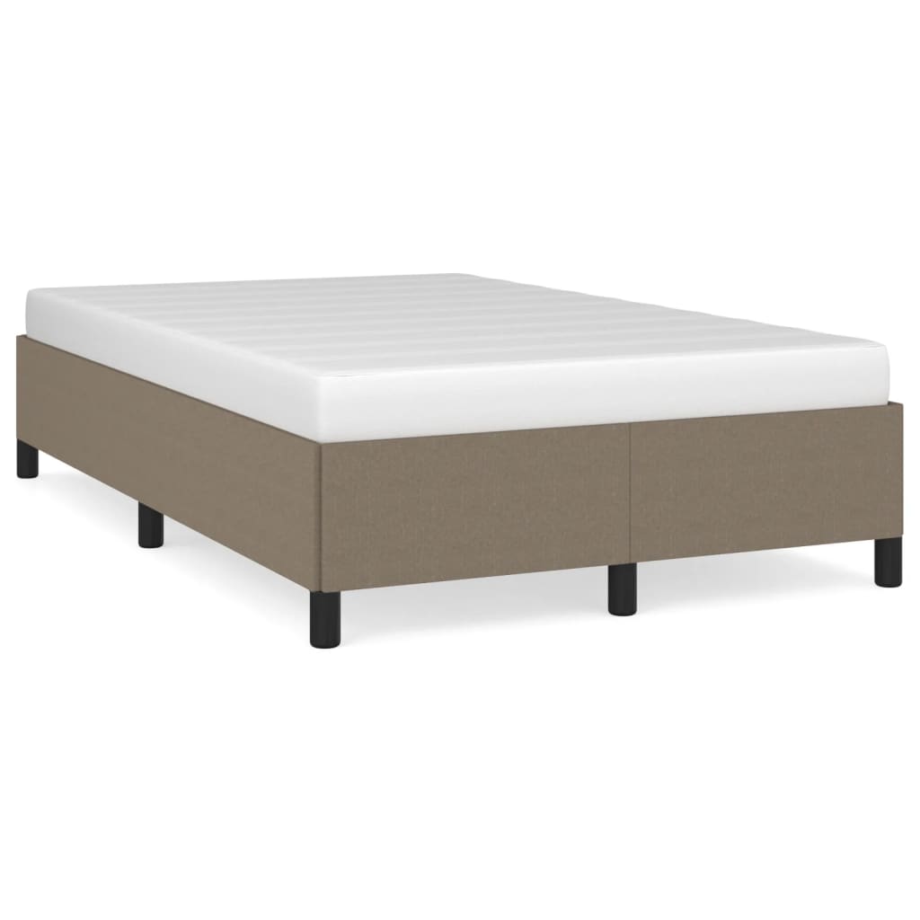 vidaXL Πλαίσιο Κρεβατιού χωρίς στρώμα Taupe 120x190 εκ. Υφασμάτινο