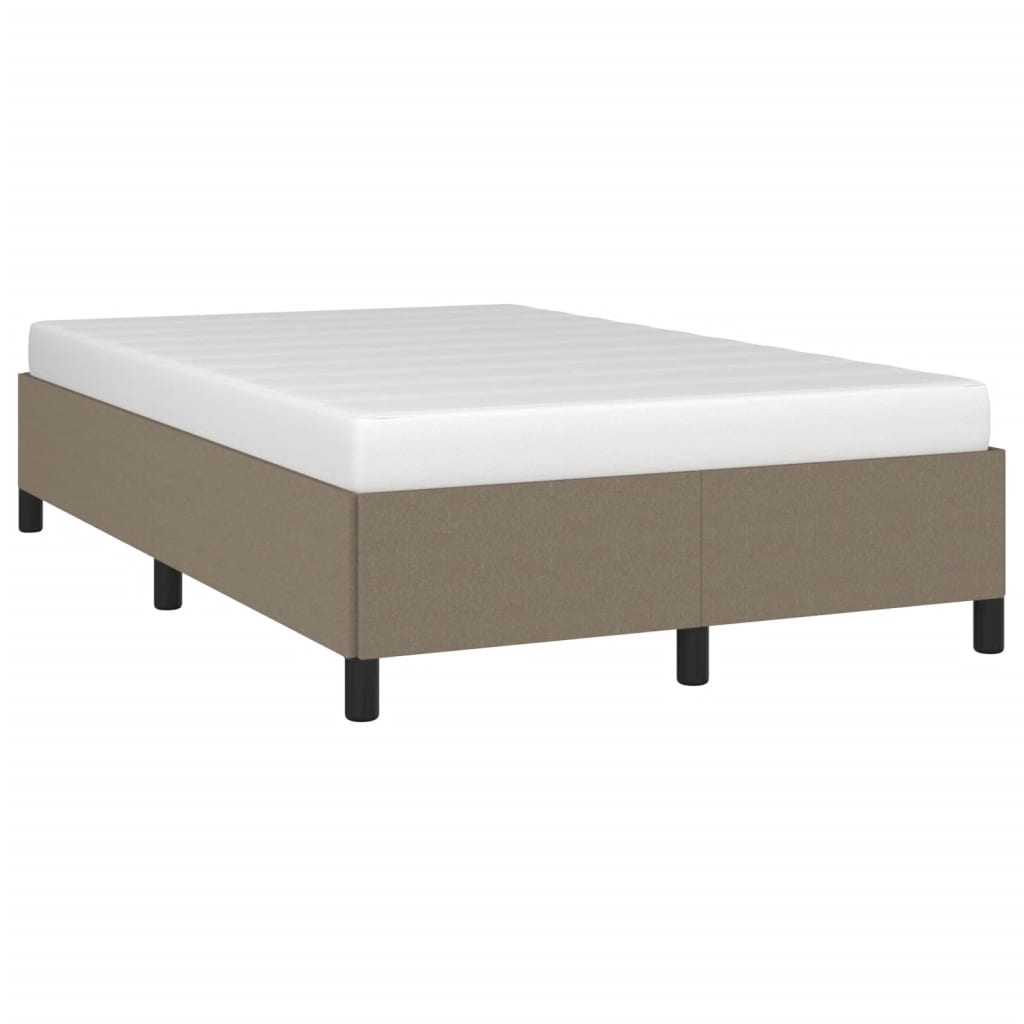 vidaXL Πλαίσιο Κρεβατιού χωρίς στρώμα Taupe 120x190 εκ. Υφασμάτινο