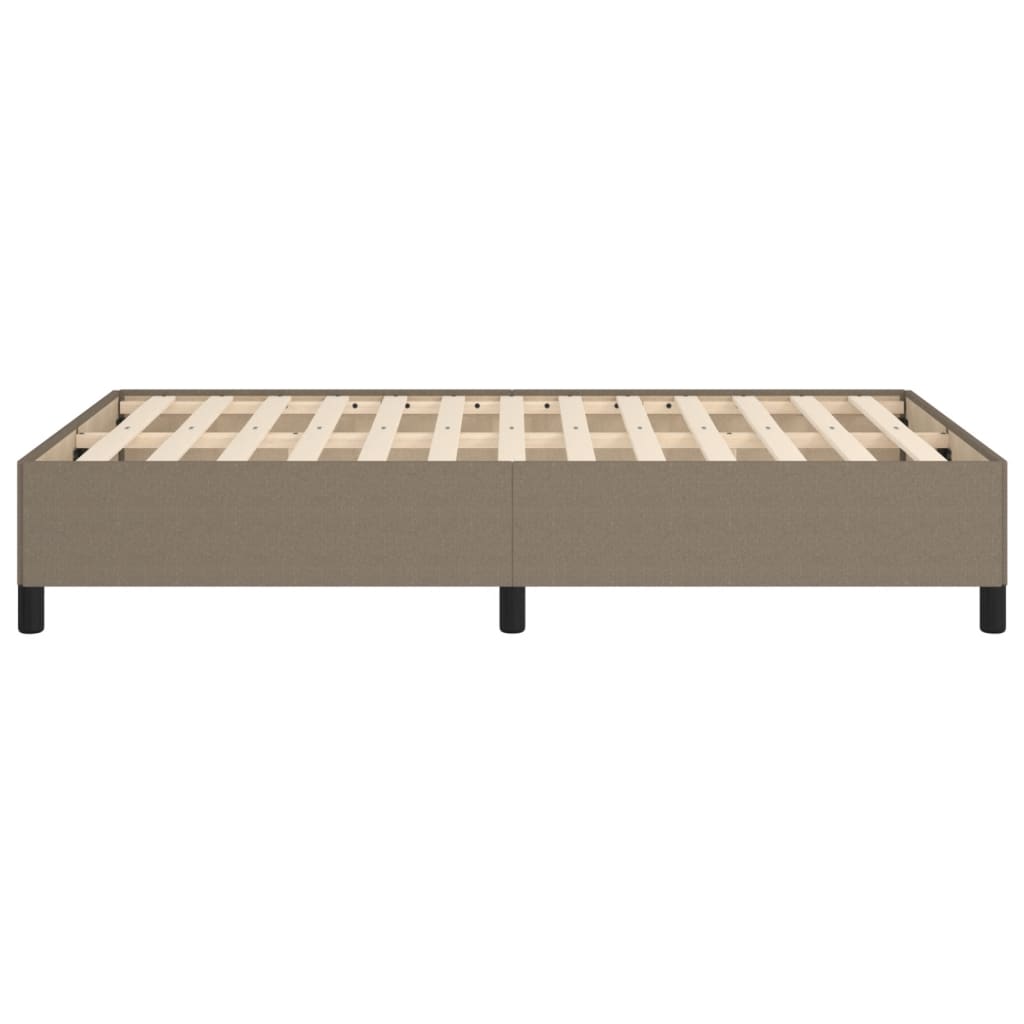 vidaXL Πλαίσιο Κρεβατιού χωρίς στρώμα Taupe 120x190 εκ. Υφασμάτινο