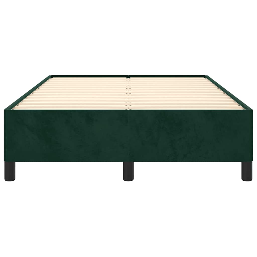vidaXL Πλαίσιο Κρεβατιού χωρίς στρώμα Πράσινο 120x190εκ. Βελούδινο