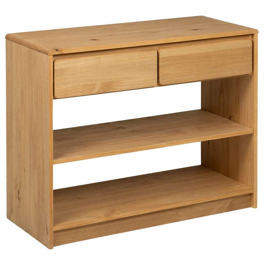 vidaXL Τραπέζι Κονσόλα SAUDA Δρυς 89,5x36,5x73 εκ. Μασίφ Ξύλο Πεύκου