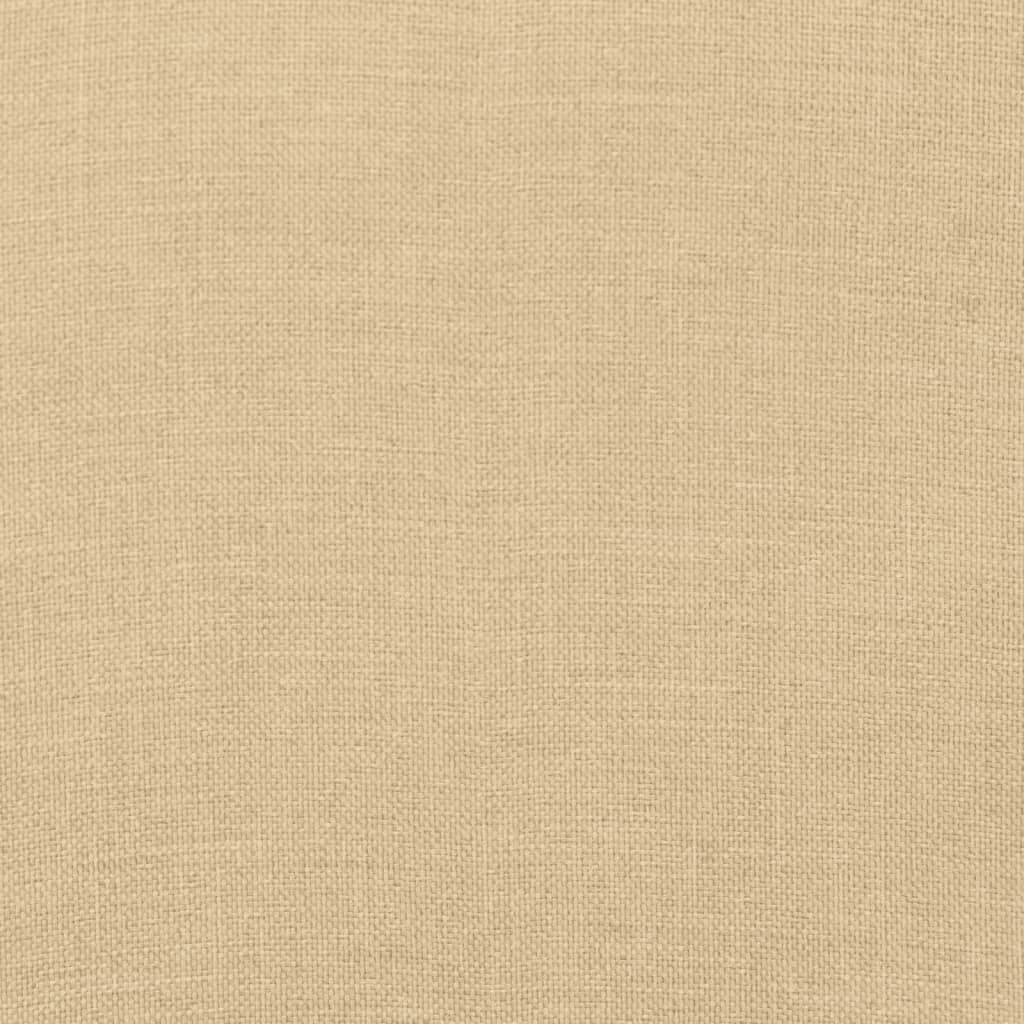 vidaXL Μαξιλάρια Καρέκλας με Πλάτη 4 τεμ. Μπεζ 120x50x7 εκ. Ύφασμα