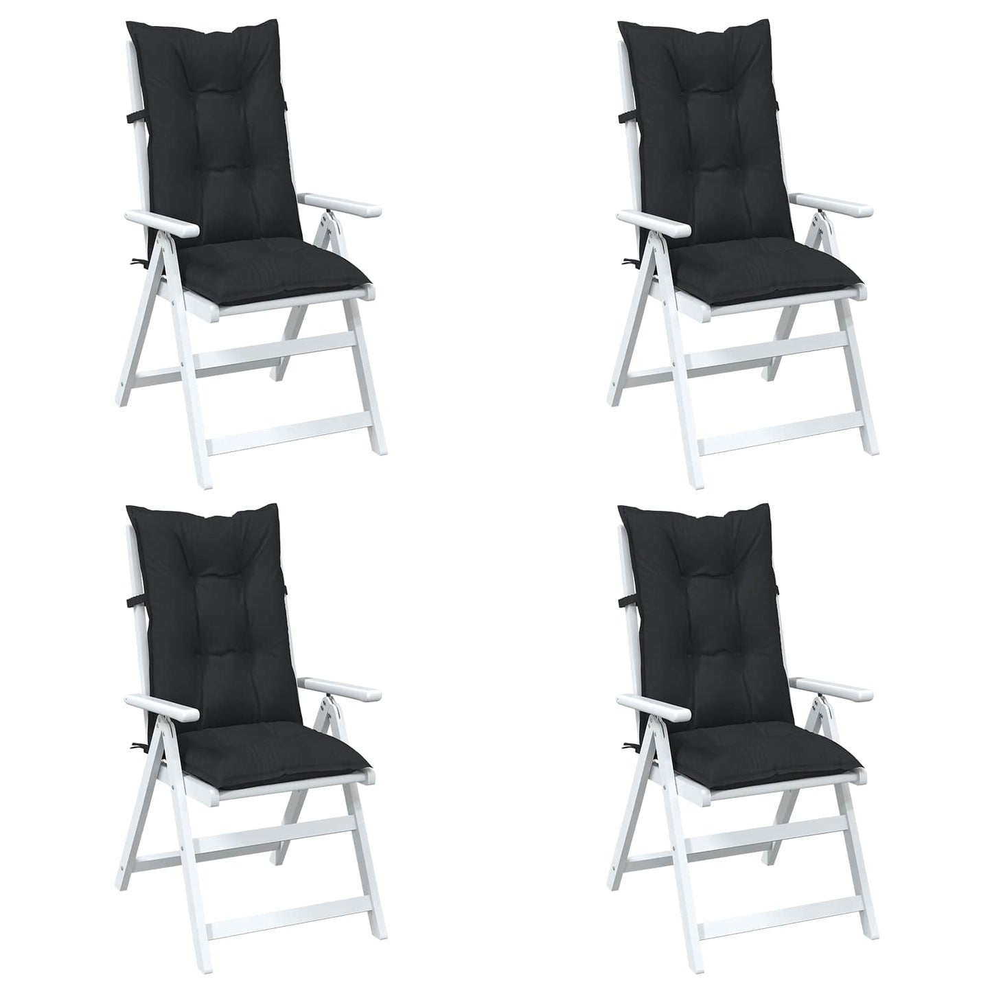 vidaXL Σέτ Μαξιλαριών Καρέκλας Υψηλής Πλάτης 4 pcs Πολυεστέρας