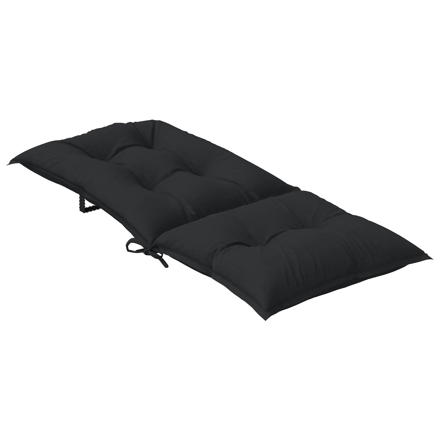 vidaXL Σέτ Μαξιλαριών Καρέκλας Υψηλής Πλάτης 6 pcs Μελανζ Μαύρο