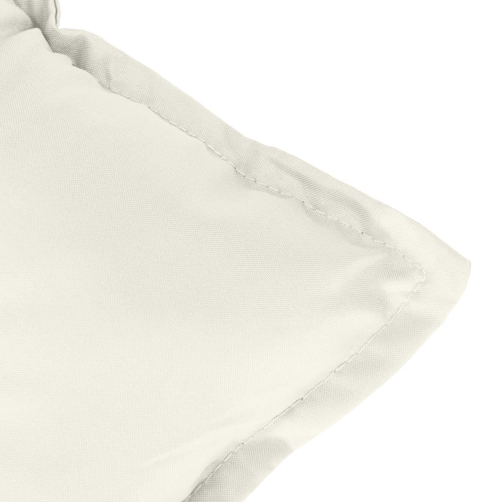 vidaXL Μαξιλάρια Καρέκλας 6 τεμ. Κρεμ 100x50x7εκ. Ύφασμα