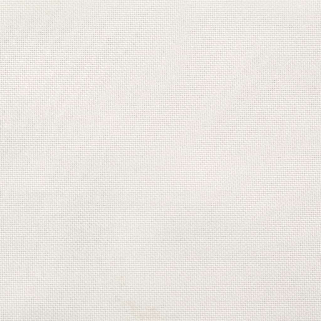 vidaXL Μαξιλάρια Καρέκλας με Πλάτη 4 τεμ. Κρεμ 100x50x7εκ. Ύφασμα