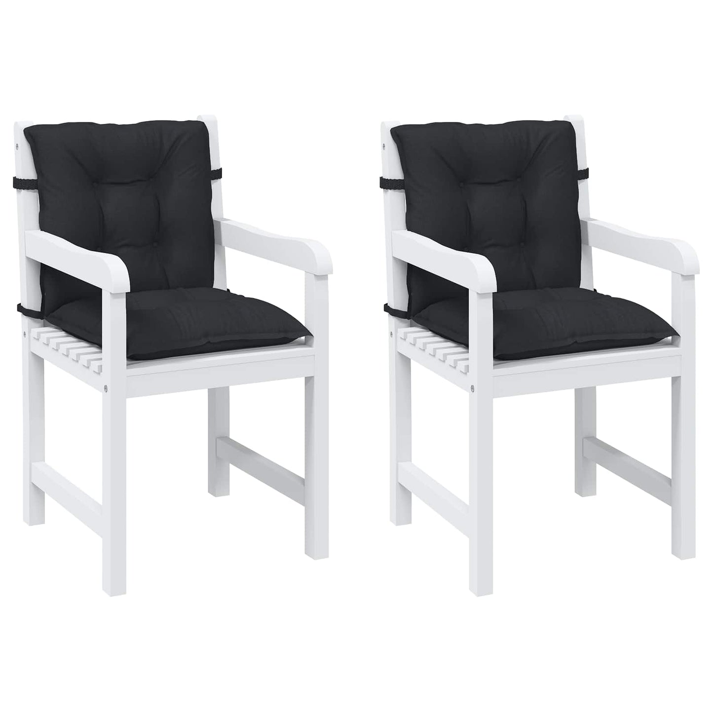vidaXL Σετ Μαξιλαριών για Χαμηλή Πολυθρόνα 2 pcs Πολυεστέρας