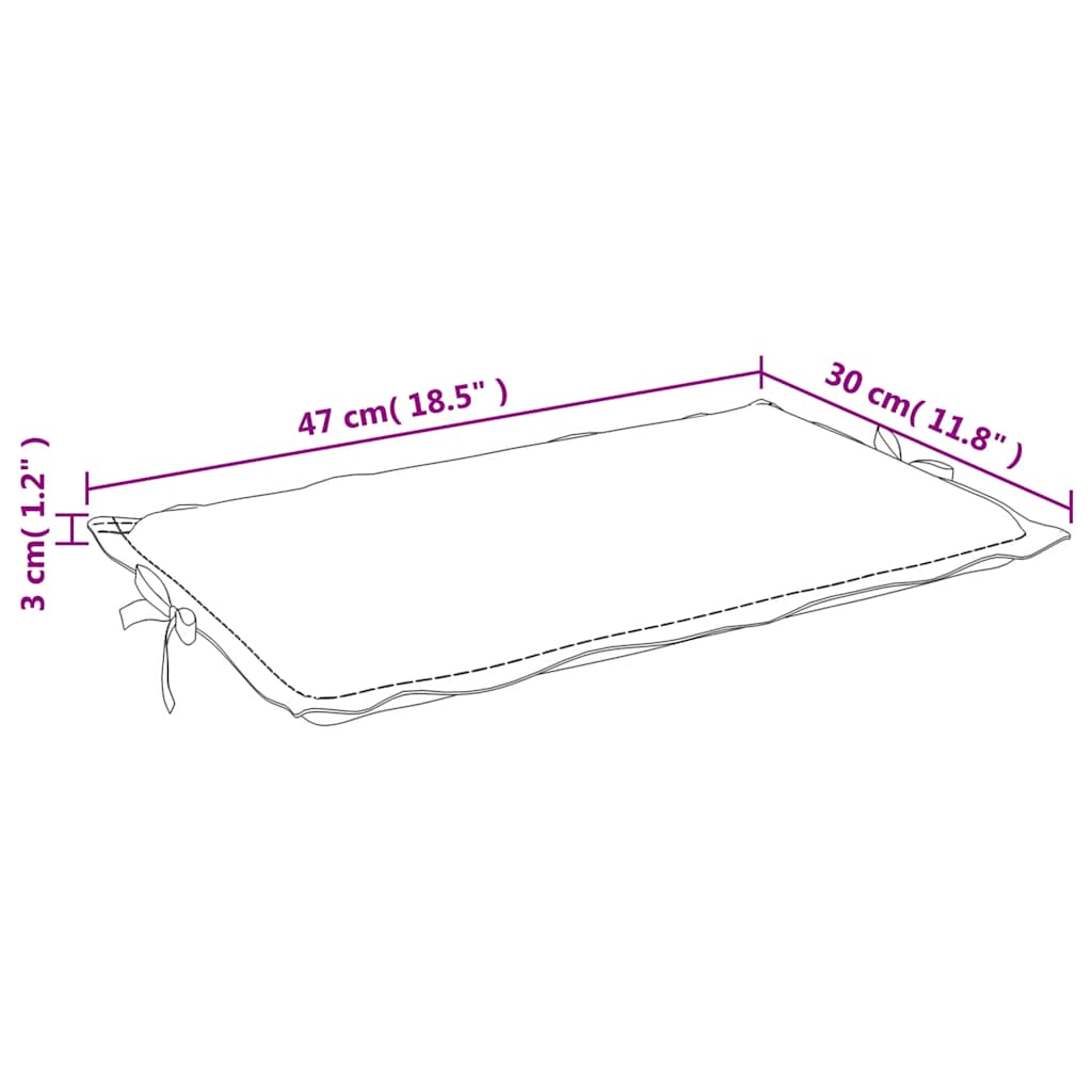 vidaXL Μαξιλάρι Ξαπλώστρας Ανθρακί 186x58x4 εκ. Ύφασμα