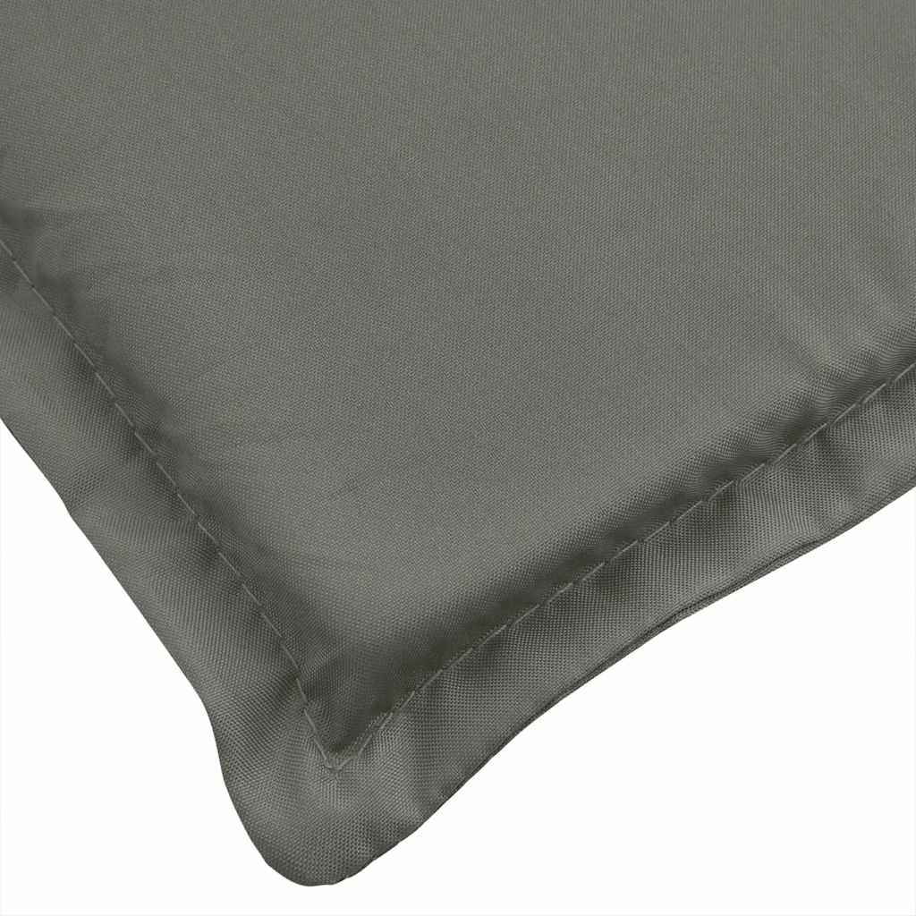 vidaXL Μαξιλάρι Ξαπλώστρας Σκούρο Γκρι 186x58x4 εκ. Ύφασμα