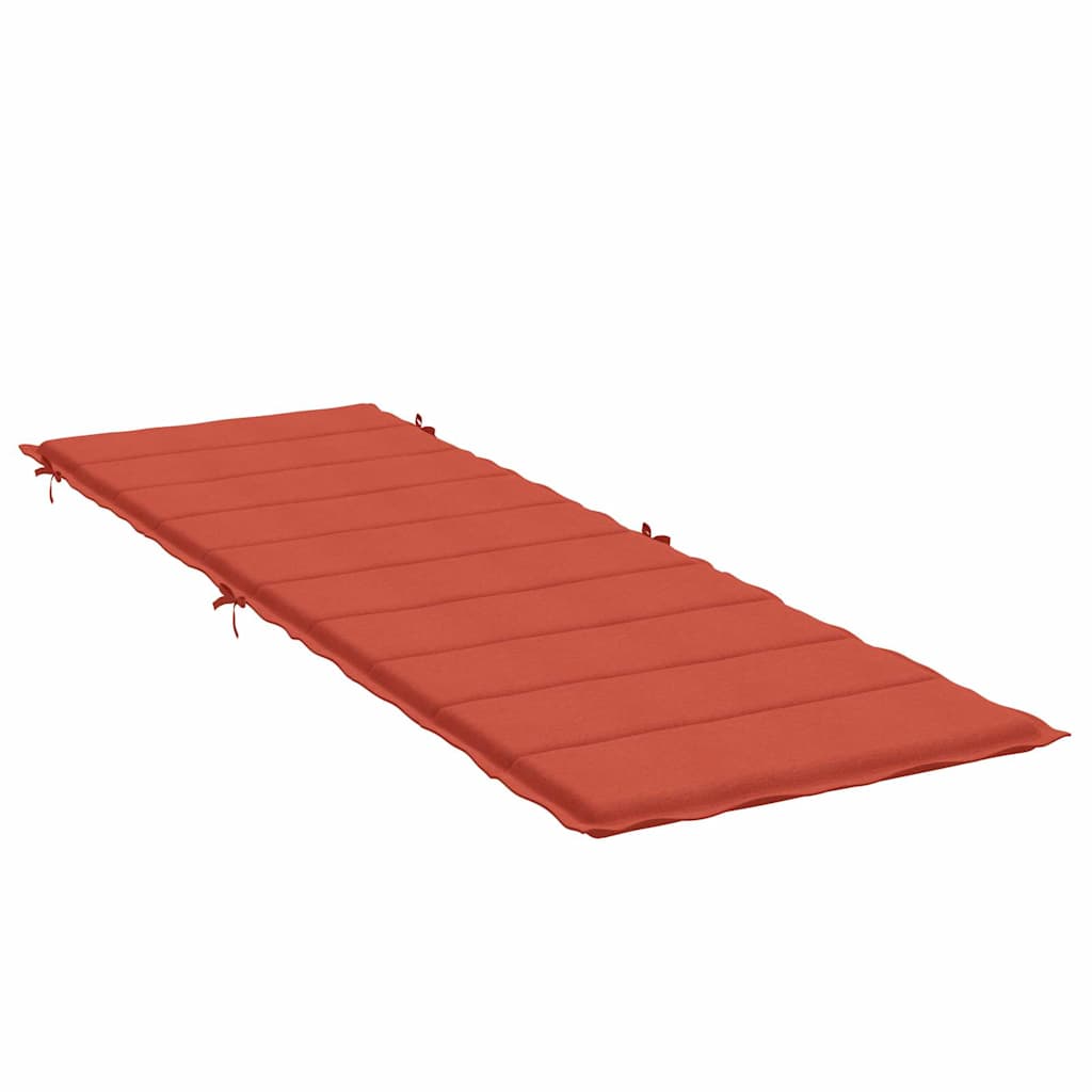 vidaXL Μαξιλάρι Ξαπλώστρας Κόκκινο 186x58x4 εκ. Ύφασμα