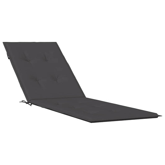 vidaXL Μαξιλάρι Σεζλόνγκ Ανθρακί (75+105) x 50 x 4 εκ. Υφασμάτινη